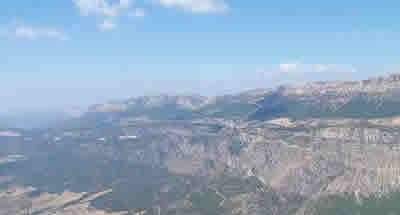 Two tiered and massive  ridge